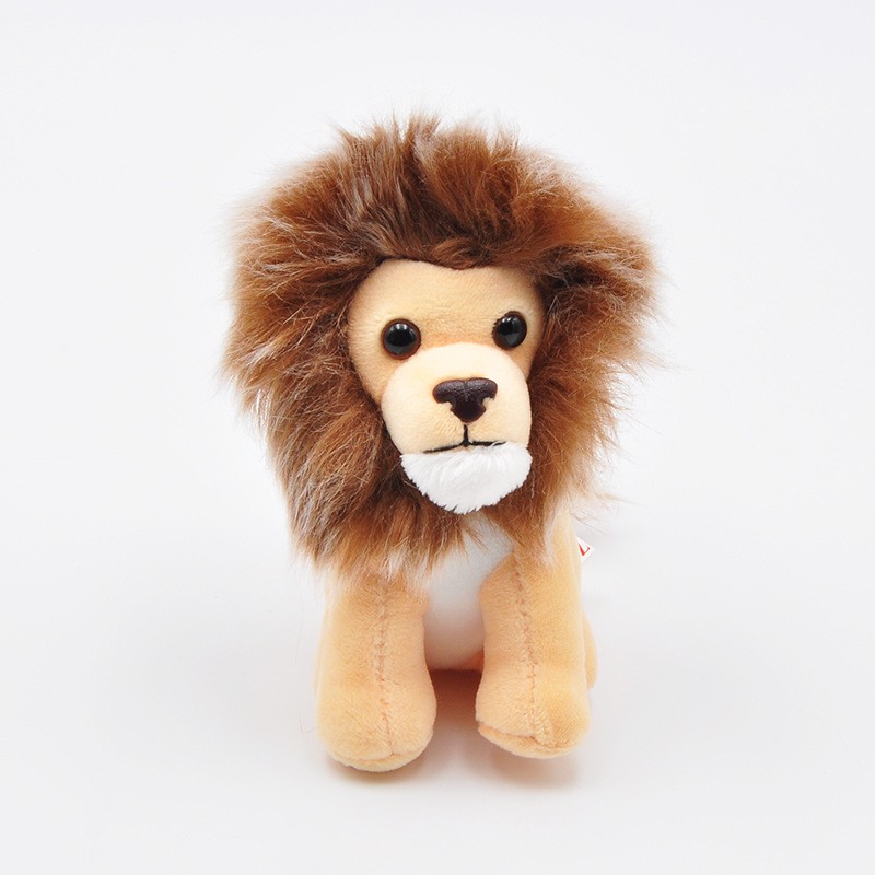 Plush Lion Keychain Factory - OEM Custom 3D Animal Washed