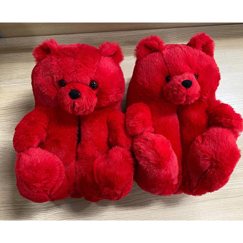 Teddy Bear Slippers Manufacturer - OEM Custom Colorful Fuzzy