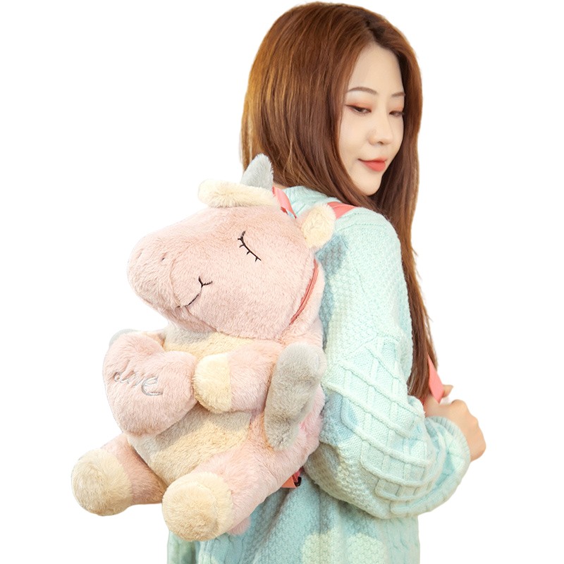 Plush Backpack Supplier - OEM Custom Squirrel Unicorn Bag