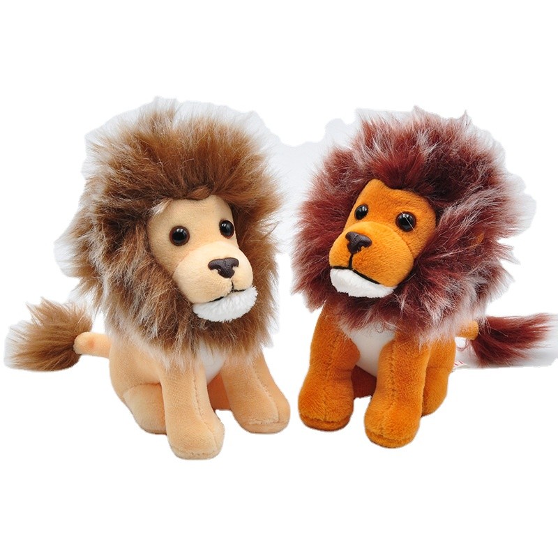 Plush Lion Keychain Factory - OEM Custom 3D Animal Washed