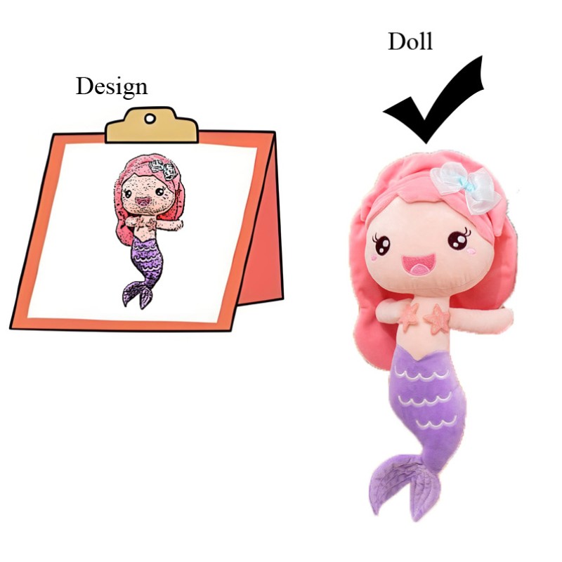 Mermaid Plush Toy Manufacturer - OEM Custom 5-13 Years Kids