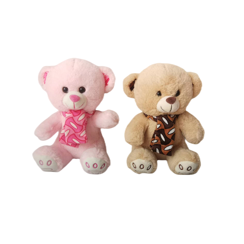 Small Teddy Bear Supplier - OEM Custom White Brown Ribbon