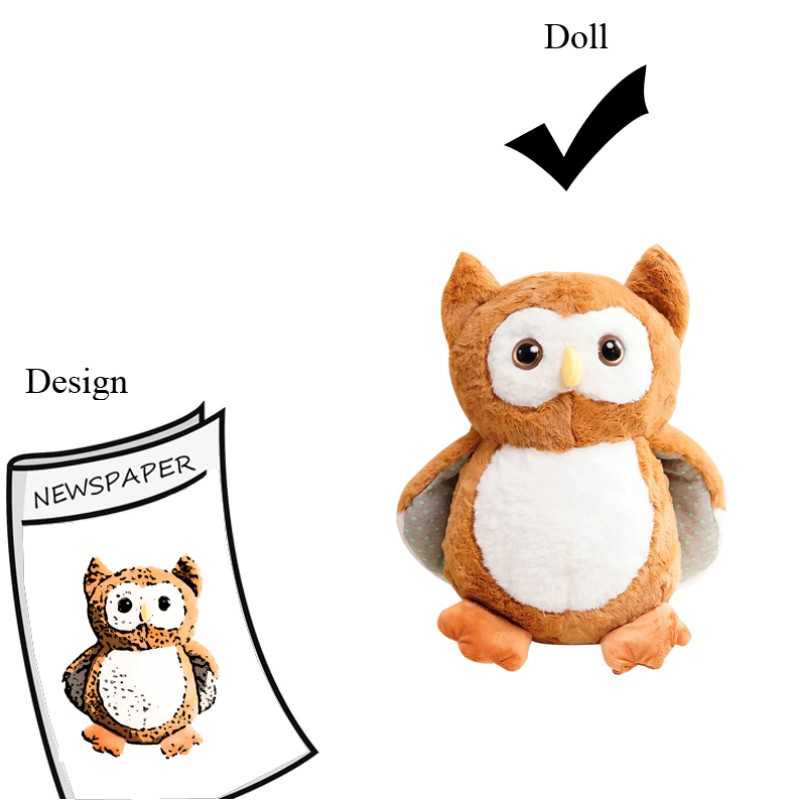 Owl Plush Toy Manufacturer - OEM Custom PP Cotton Filled Gift