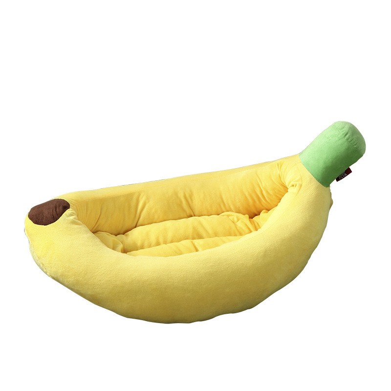 Pet Plush Bed Supplier - OEM Custom Banana Shaped Design