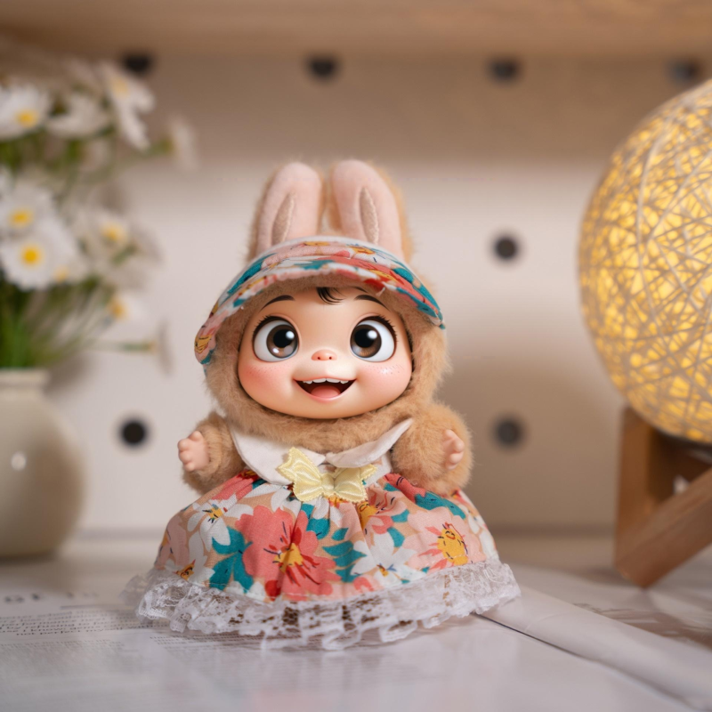 Doll Outfit Factory - Leather Jacket Straw Hat Set