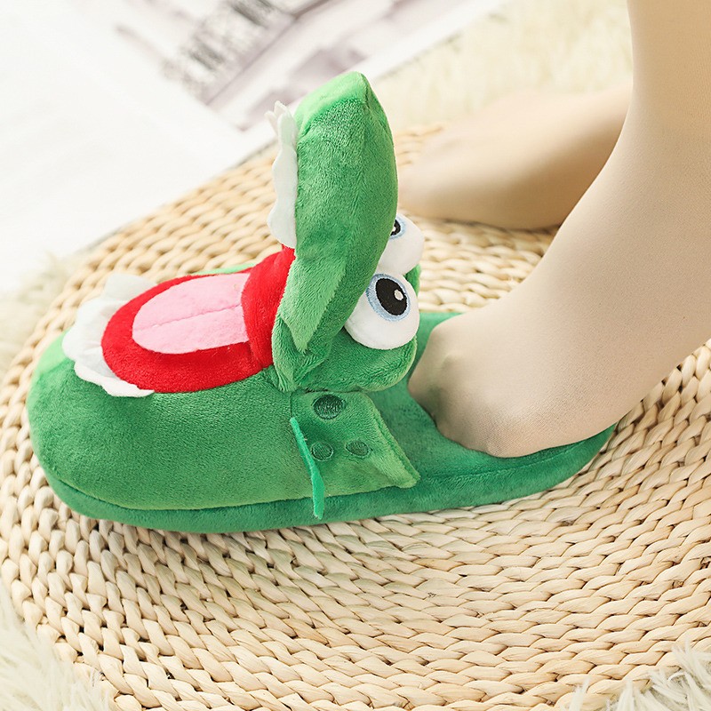 Slippers Factory - Non-Slip Crocodile Plush Slippers