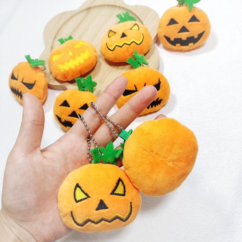 Keychain Factory - Halloween Pumpkin Soft Plush Pendant
