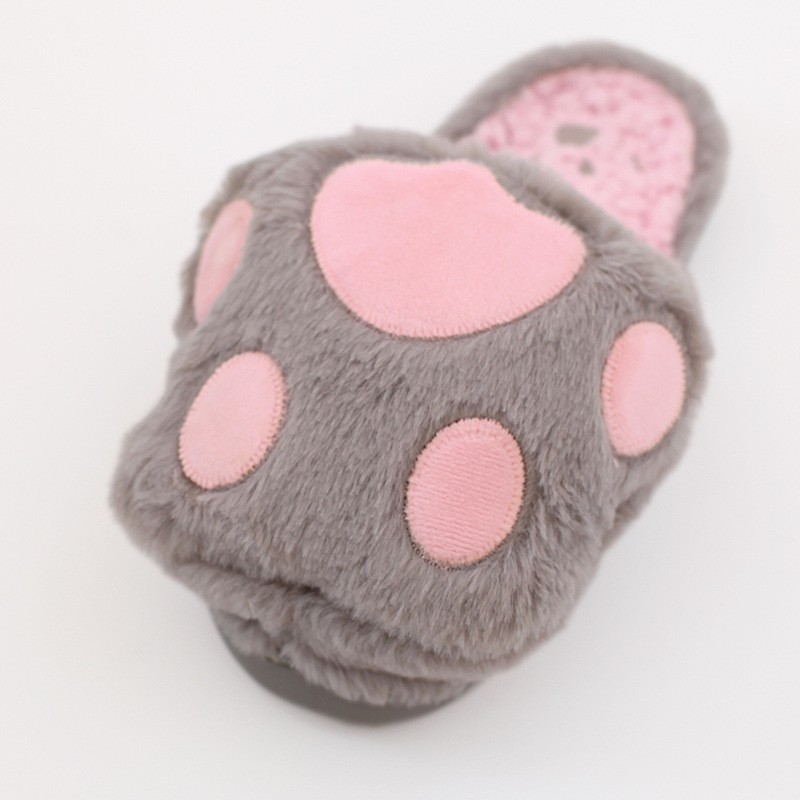 Slippers Factory - Cartoon Cat Claw Indoor Warm Slippers