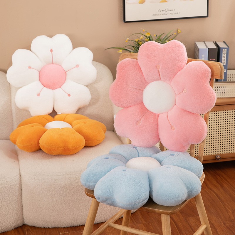 Cushion Factory - 3D Embroidered Chrysanthemum Sofa Pillow