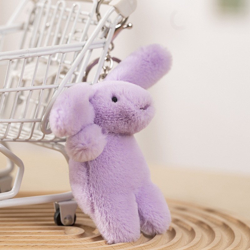 Keychain Manufacturer - 10cm Embroidered Rabbit Keychain