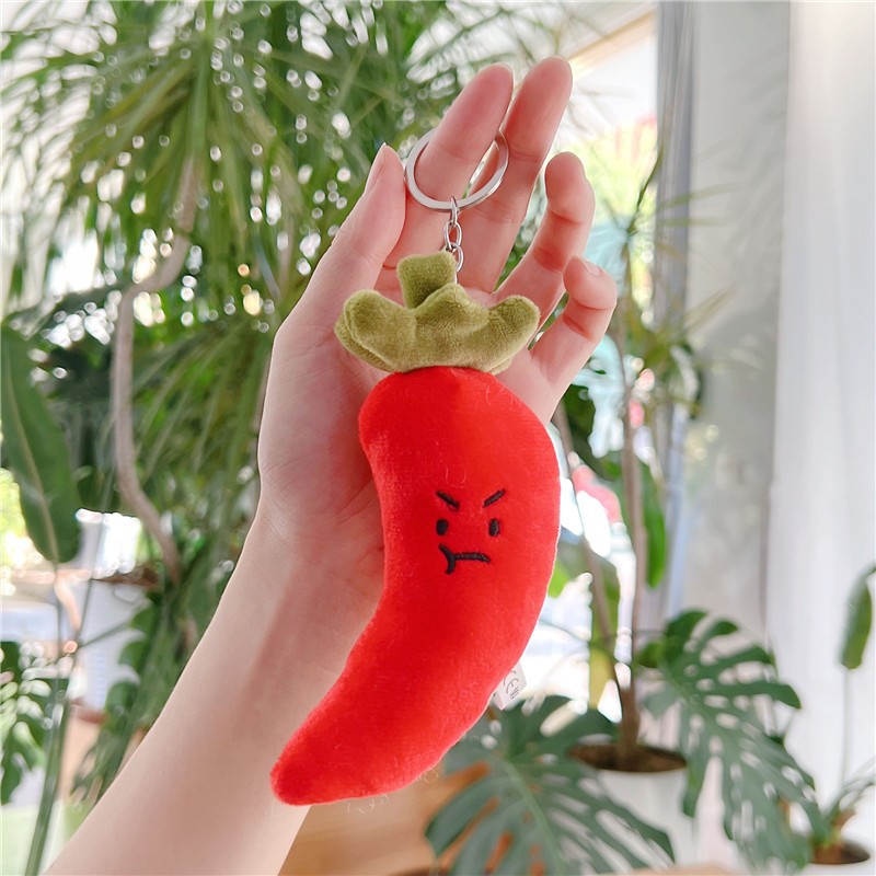 Plush Toy Factory - Garlic Chili Onion Keychain Pendant