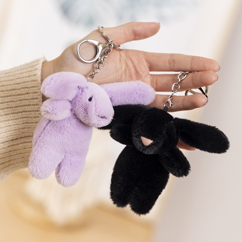 Keychain Manufacturer - 10cm Embroidered Rabbit Keychain