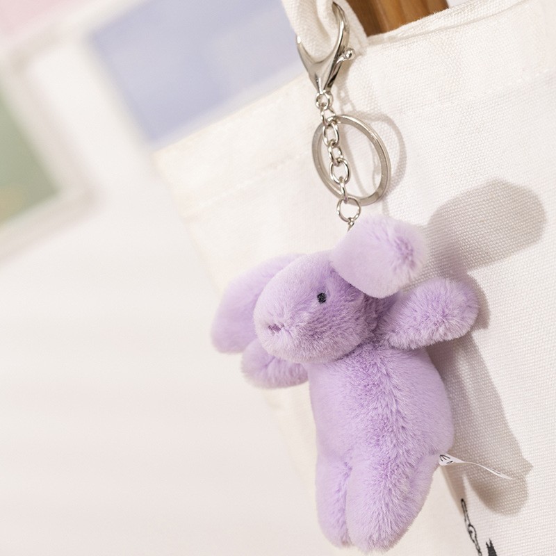 Keychain Manufacturer - 10cm Embroidered Rabbit Keychain