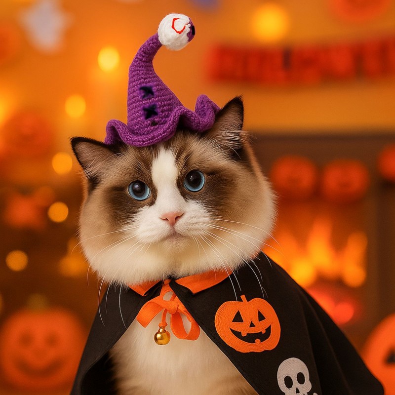 Pet Hat Manufacturer - OEM Custom Knitted Wizard Design