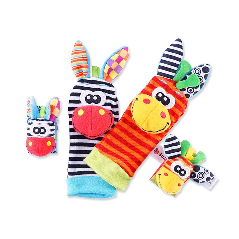 Baby Rattle Manufacturer - OEM Custom 4 Set Wrist Socks