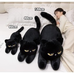 Cat Plush Pillow Manufacturer - OEM Custom 60cm Black Wink