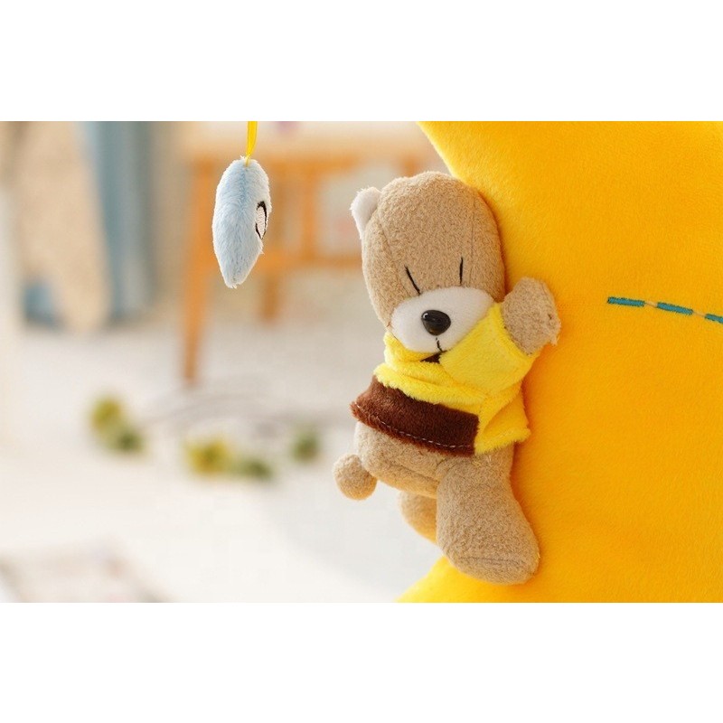 Star Pillow Factory - OEM Custom Yellow Moon Toy