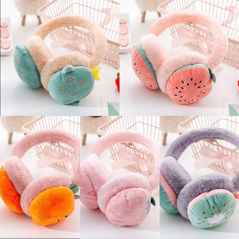 Plush Earmuffs Supplier - OEM Custom Foldable Fruit Design
