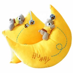 Star Pillow Factory - OEM Custom Yellow Moon Toy