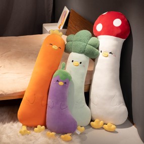 Vegetable Pillow Factory - OEM Custom Carrot Eggplant Design