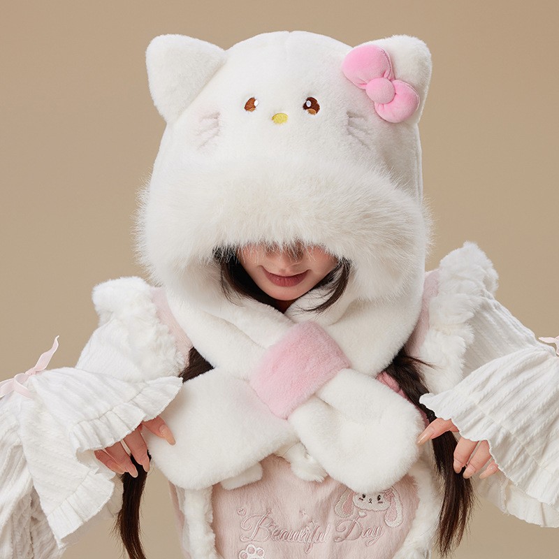 Winter Set Supplier - OEM Custom 3 in 1 Animal Ears