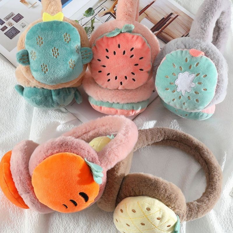 Plush Earmuffs Supplier - OEM Custom Foldable Fruit Design