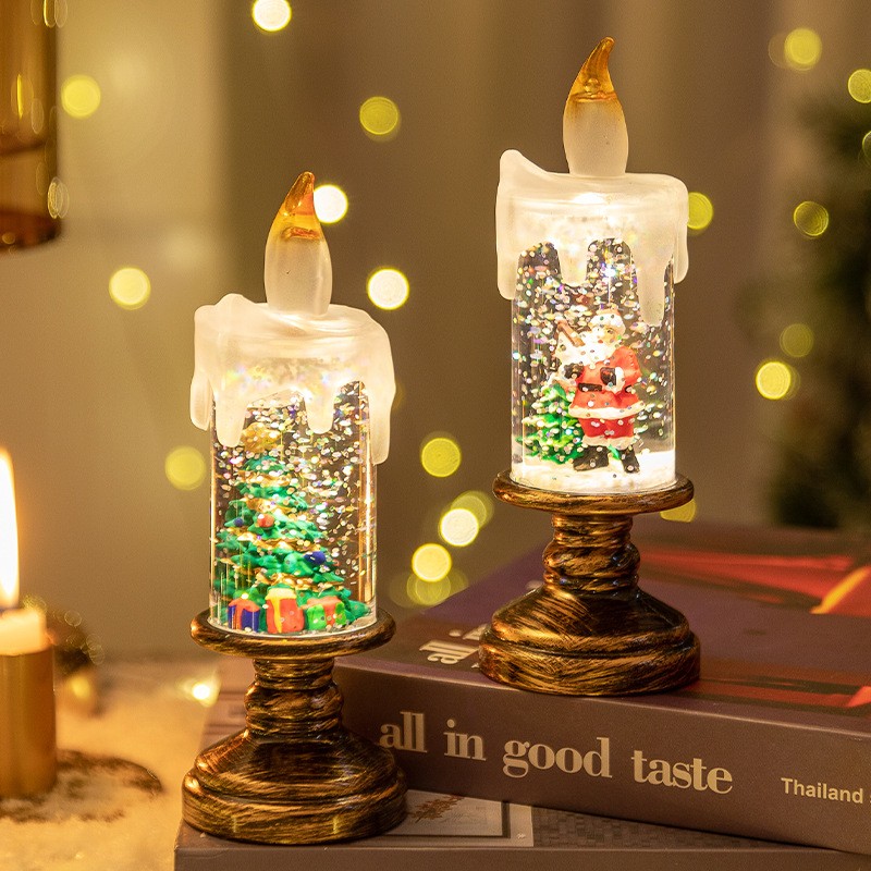 Christmas Decor Factory - PVC Candle Snowfall Lanterns