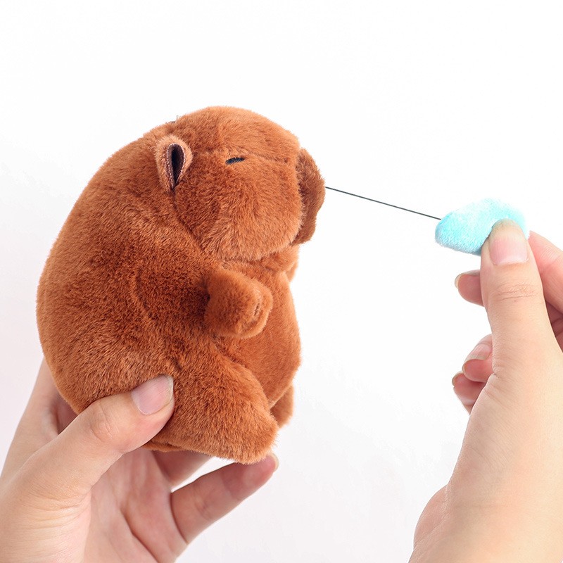 Plush Keychain Manufacturer - 12cm Capybara Bag Pendant