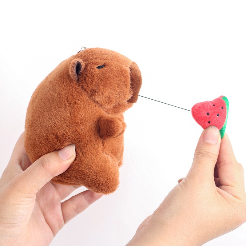 Plush Keychain Manufacturer - 12cm Capybara Bag Pendant