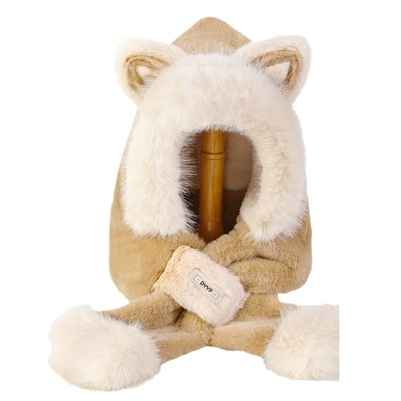 Plush Hat Manufacturer - Fox Ears Hooded Autumn Winter Hat