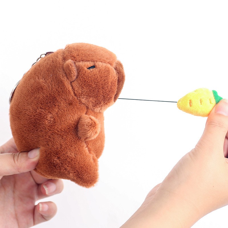 Plush Keychain Manufacturer - 12cm Capybara Bag Pendant