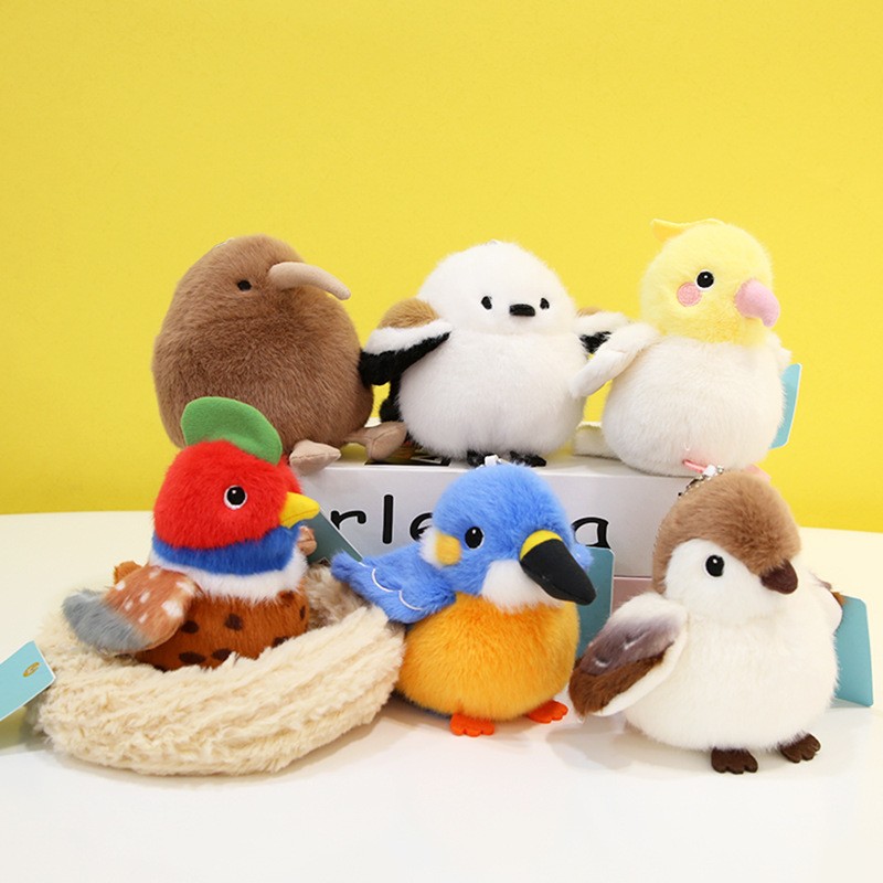 Stuffed Animal Factory - Bird Plush Keychain Toys
