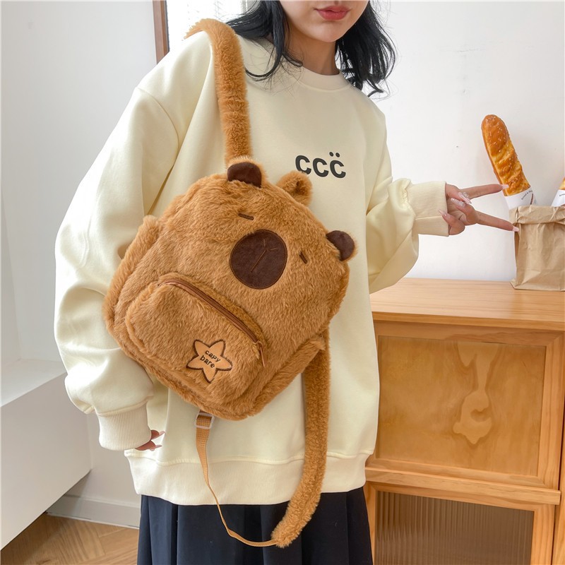 Plush Backpack Manufacturer - Creative Capybara School Bag