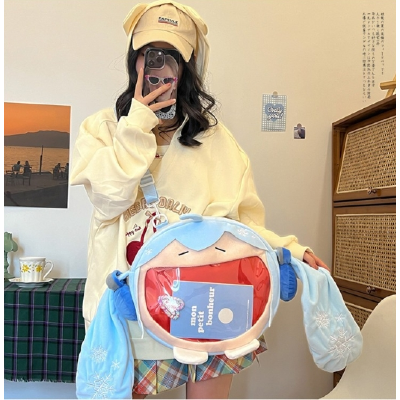 Travel Backpack Manufacturer - Pink Green Hatsune Backpack