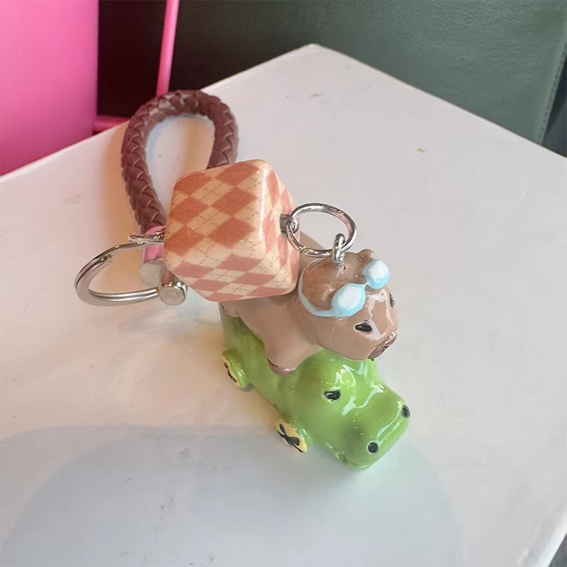 Keychain Factory - Resin Capybara Backpack Pendant