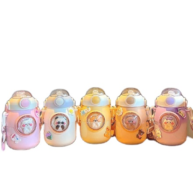 Straw Cup Manufacturer - Portable Bouncing Cover Cup