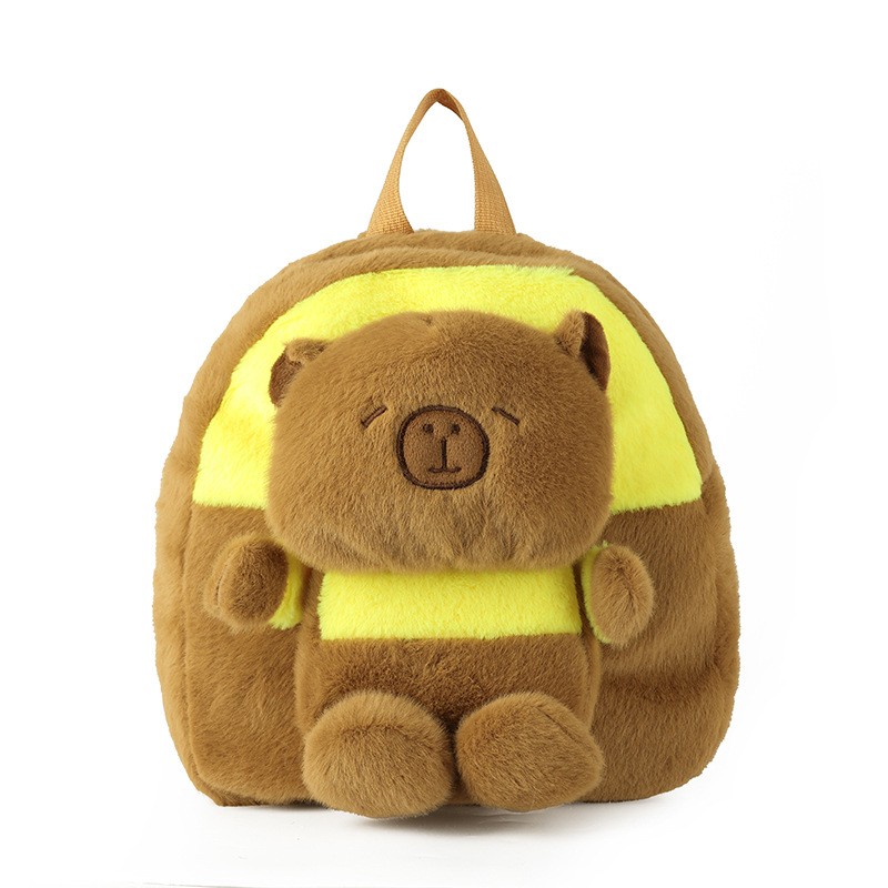 Plush Backpack Manufacturer - Cute Capibala Travel Backpack