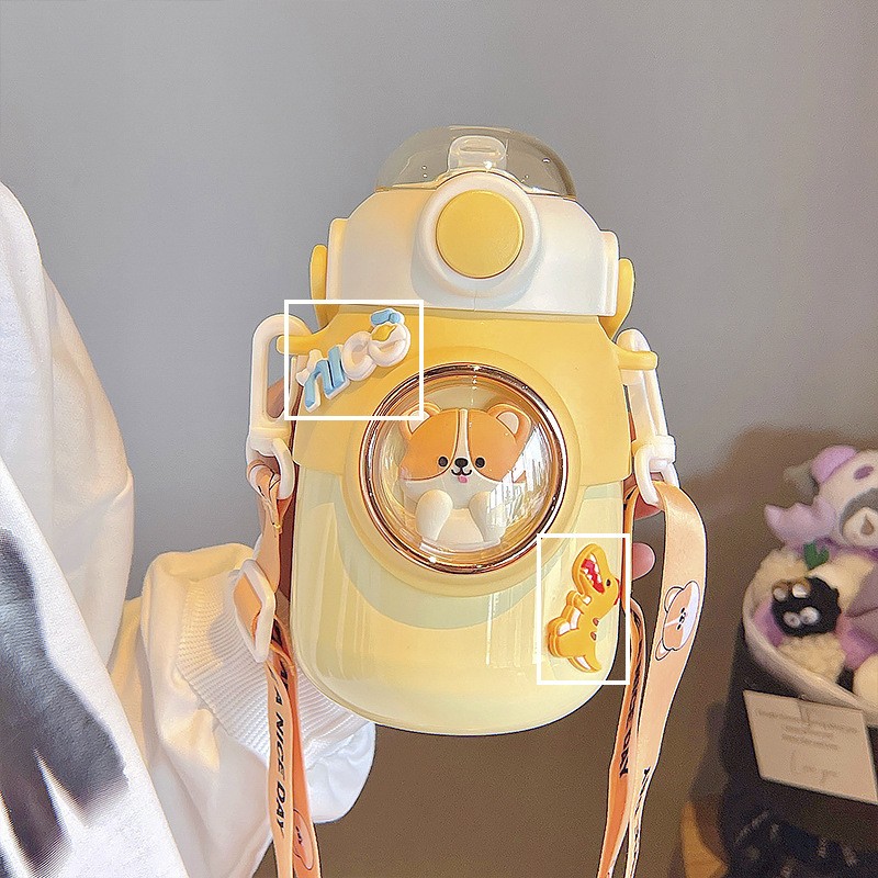 Straw Cup Manufacturer - Portable Bouncing Cover Cup