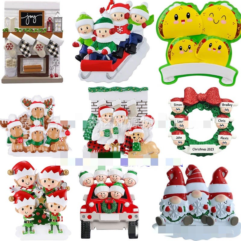 Christmas Decor Factory - Handwritten Name Resin Pendants