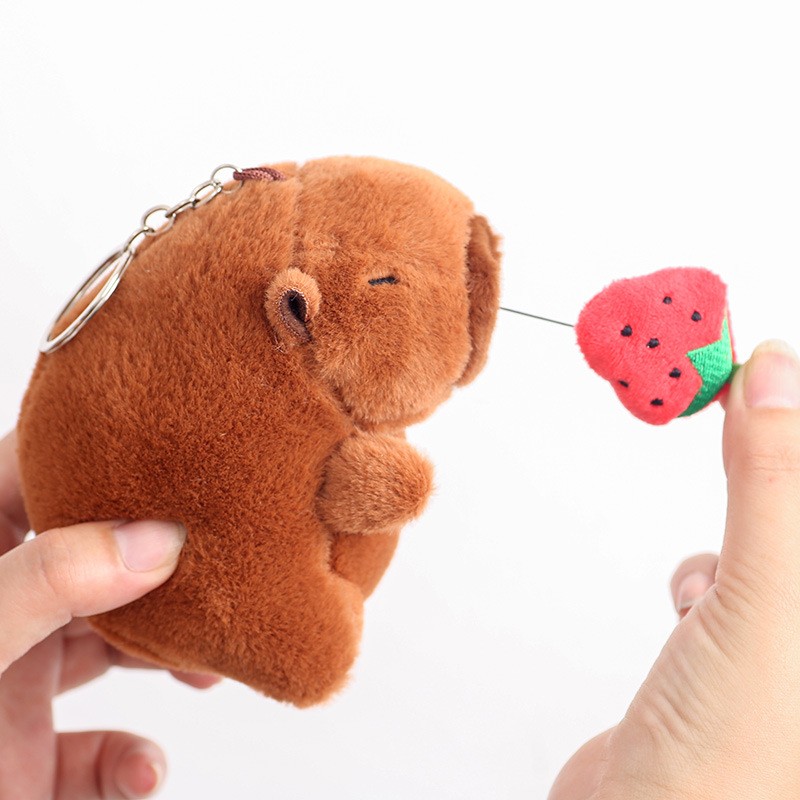 Plush Keychain Manufacturer - 12cm Capybara Bag Pendant