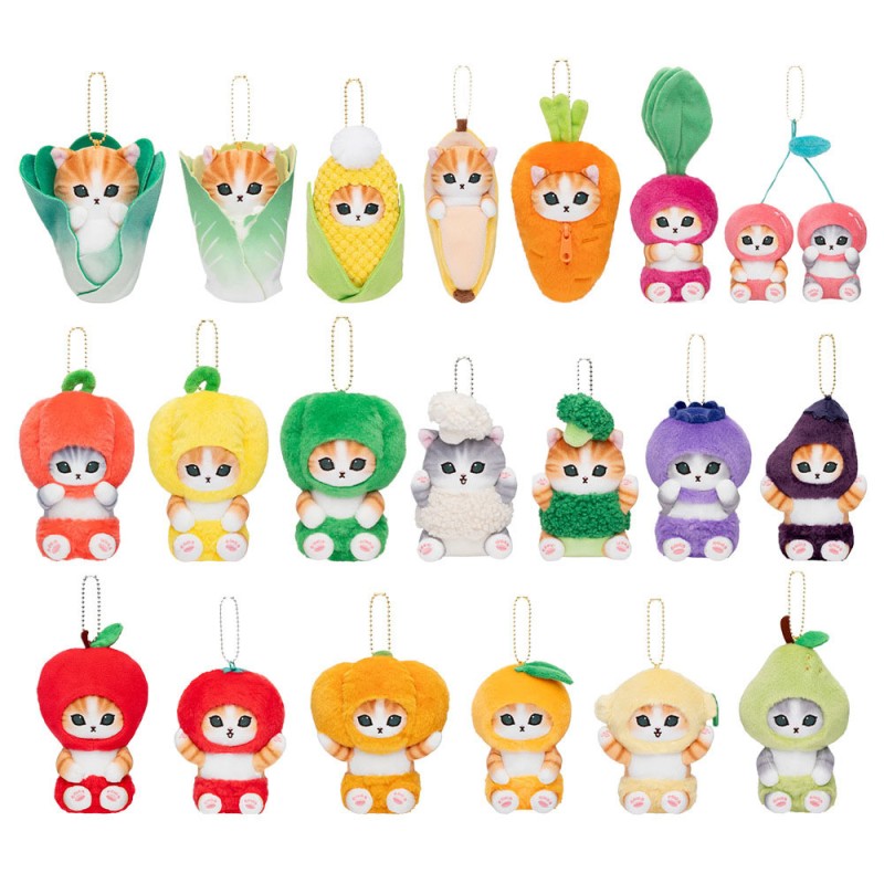 Keychain Factory - Vegetables Fruits Plush Key Chain