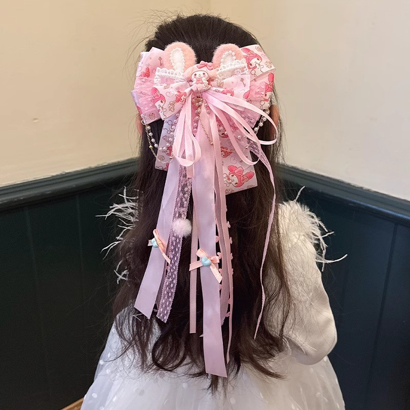 Hairpin Factory - Pink Bow Lolita Tiara Necklace