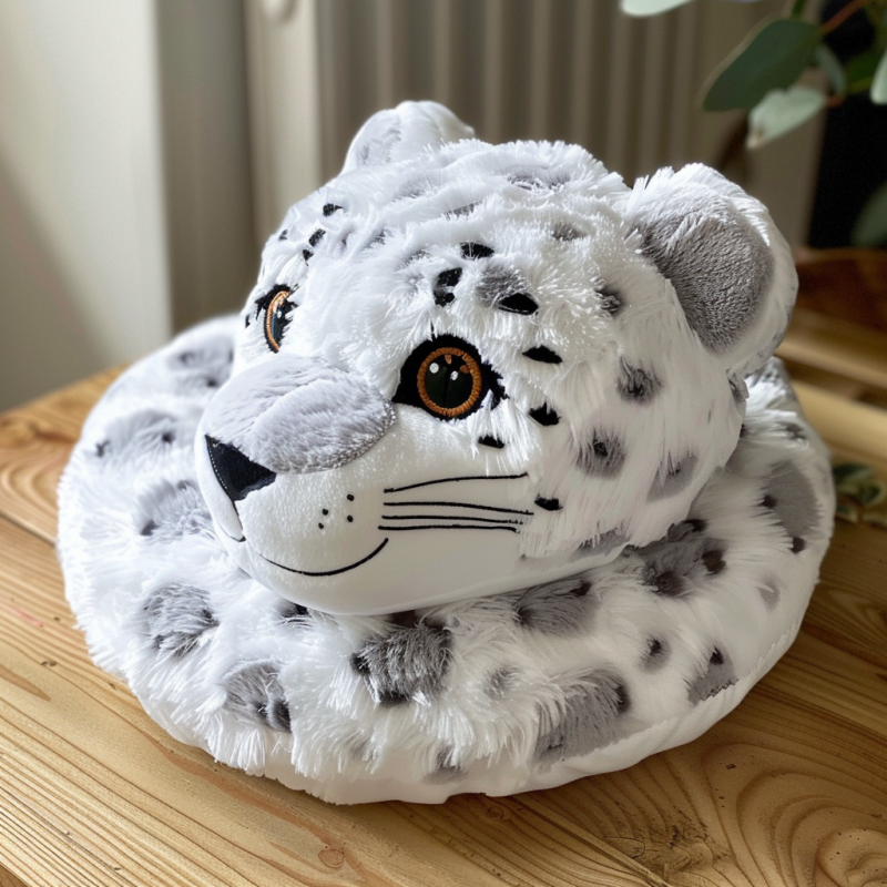 Leopard Plush Toy Manufacturer - OEM Custom Snow Leopard Donut
