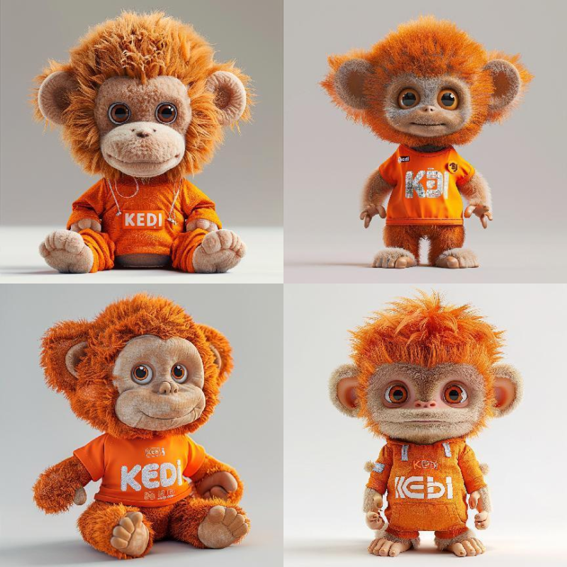 Monkey Plush Toy Manufacturer - OEM Custom Big Eyed Sitting