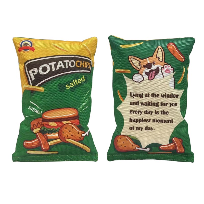 Potato Chips Plush Toy Supplier - OEM Squeaky Dog Chew Toy