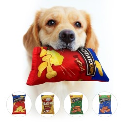 Potato Chips Plush Toy Supplier - OEM Squeaky Dog Chew Toy