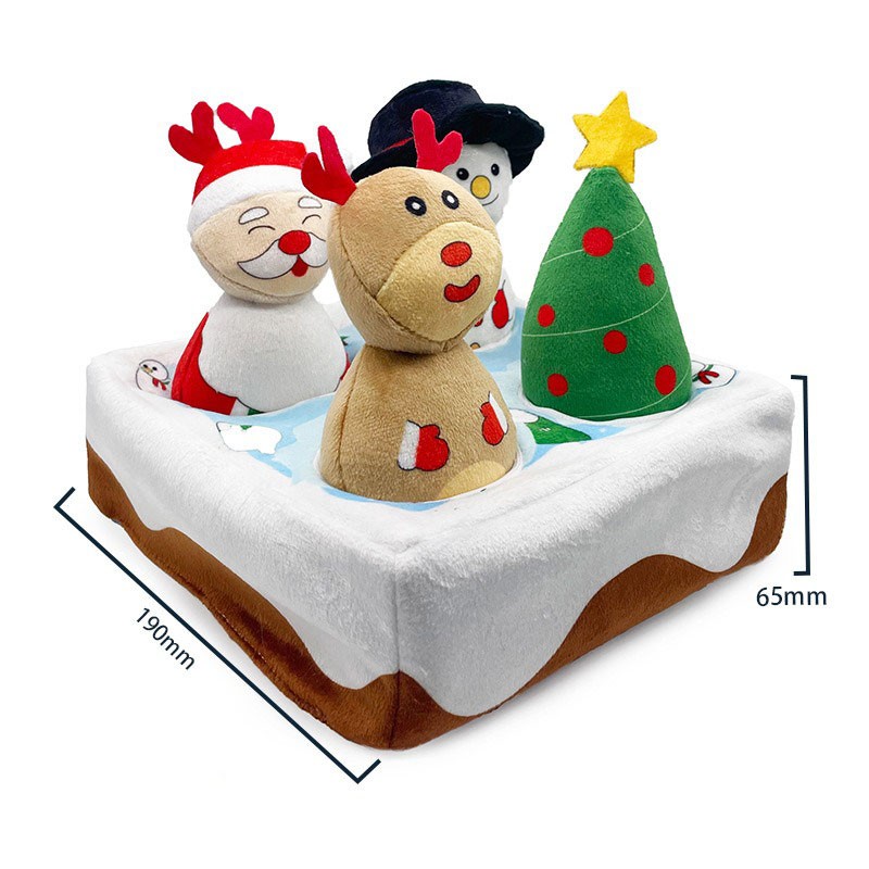 Christmas Dog Toy Supplier - OEM Hide Seek Squeaky Toy
