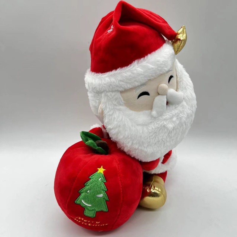 Santa Plush Toy Manufacturer - OEM Custom Apple Christmas Gift