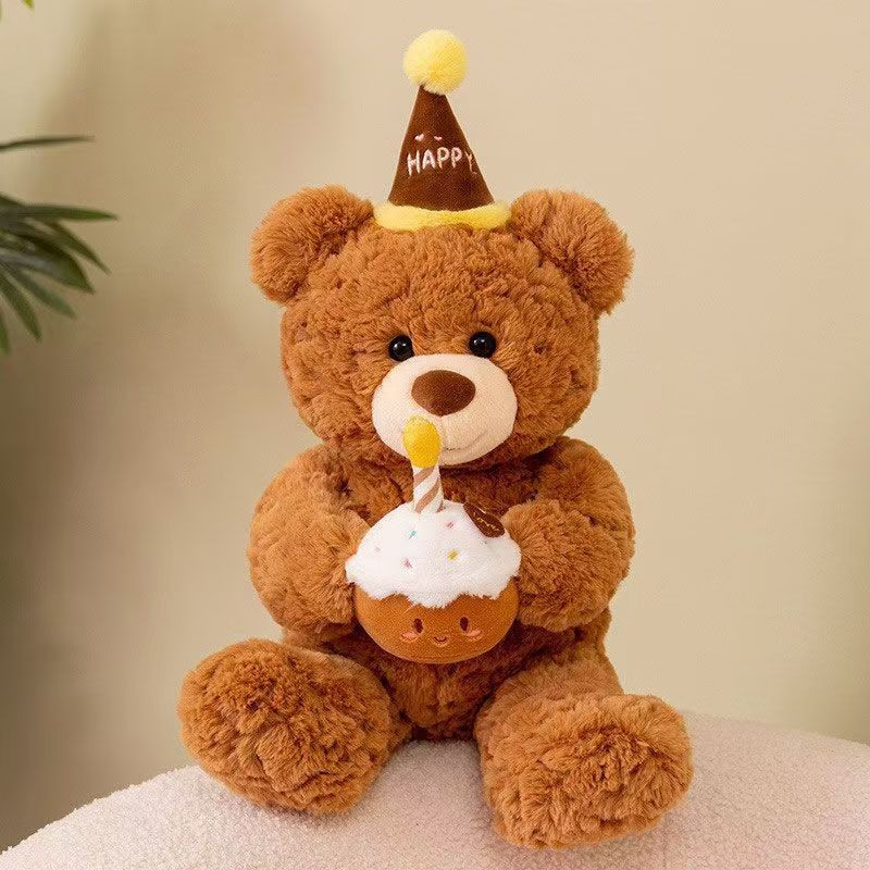 Birthday Bear Manufacturer - OEM Custom Cake Cap Plush
