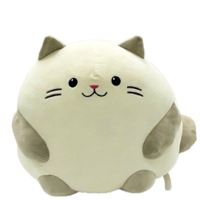 Fatty Cat Toy Factory - OEM Custom Round White Gray Design